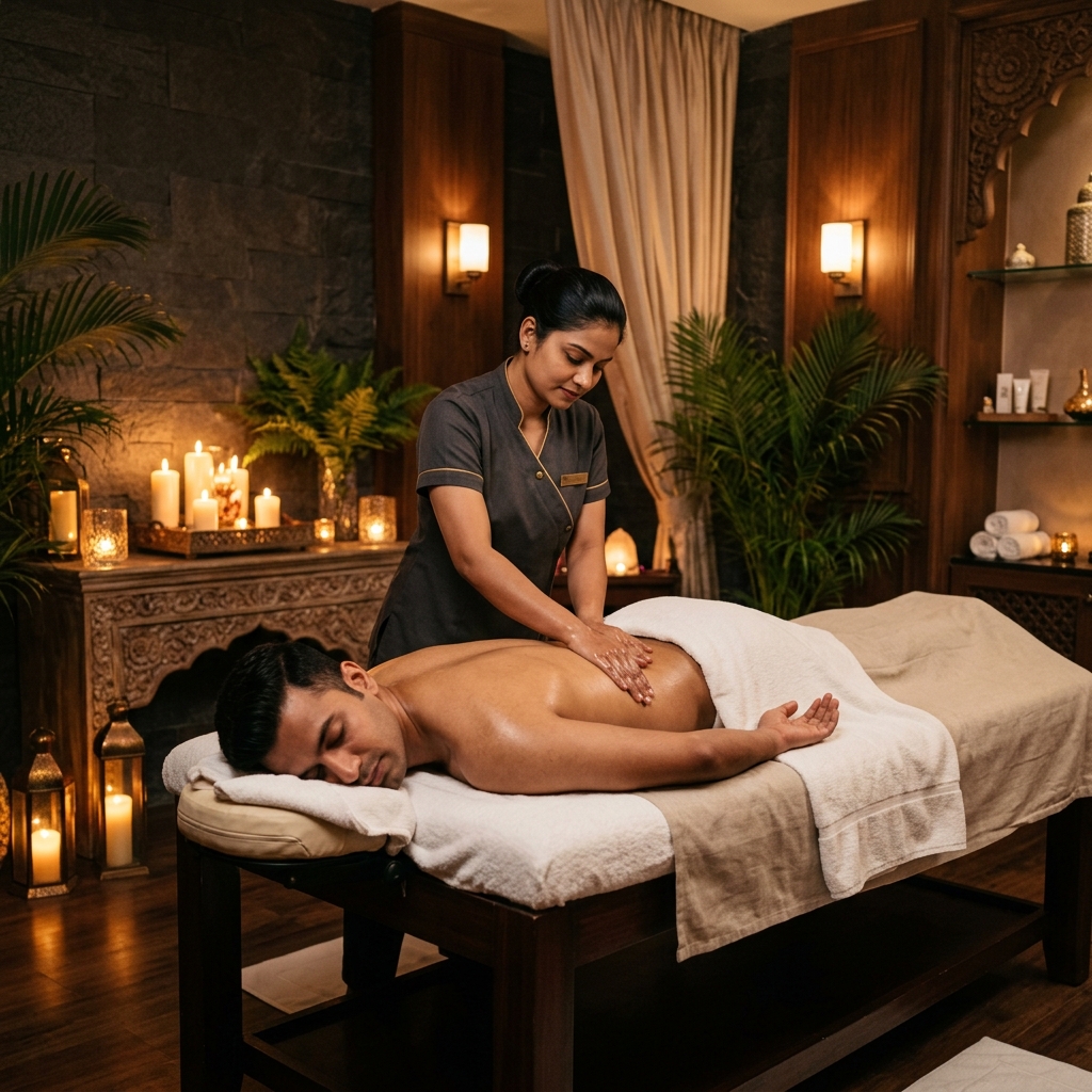 Heaven Touch Spa treatment room interior